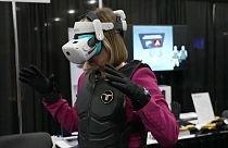 Realidade virtual explorada na CES, feira internacional de tecnologia, em Las Vegas, EUA