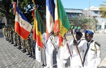 Senegalese shooters in 2014 in Dakar during a WWI commemoration ceremony