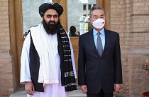 دیدار وزیر خارجه چین با وزیر خارجه طالبان 