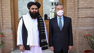 دیدار وزیر خارجه چین با وزیر خارجه طالبان 