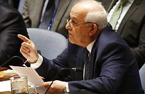 Der palästinensische UN-Botschafter Riyad Mansour bei einer Debatte im UN-Sicherheitsrat