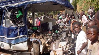 At least 16 people die after bus crashes in northern Uganda