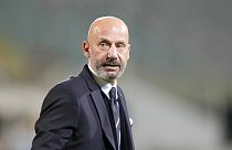 Gianluca Valli stands during the World Cup 2022 qualifier group c soccer game between Italy and Bulgaria at the Artemio Franchi stadium in Florence, September 2, 2021