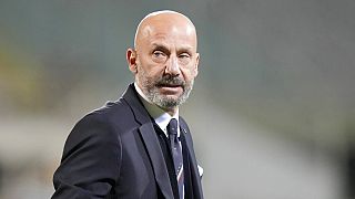 Gianluca Valli stands during the World Cup 2022 qualifier group c soccer game between Italy and Bulgaria at the Artemio Franchi stadium in Florence, September 2, 2021