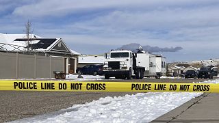 مسرح جريمة القتل في إينوك بولاية يوتا الأمريكية.