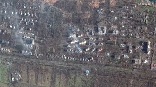 Спутниковые снимки последствий обстрелов Бахмута