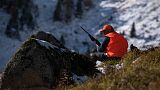 Une chasse au cerf, à Jurveille, dans les Pyrénées. Novembre 2022.