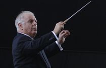 Le chef d'orchestre israélien-argentin lors d'un concert à Buenos Aires (Argentine) - 21.08.2010