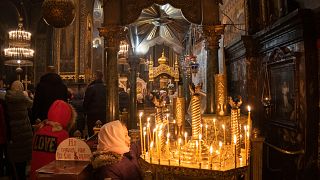 Служба в рождественский сочельник, Свято-Владимирский кафедральный собор, Киев, 6 января 2023 года.