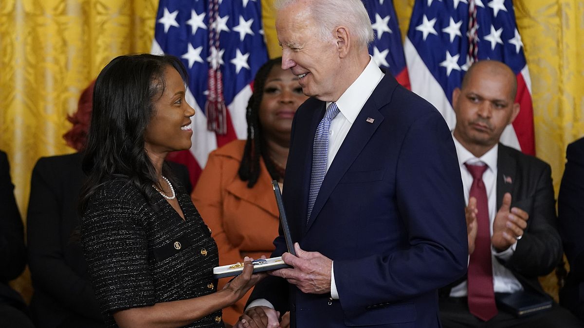 President Joe Biden awarded Presidential Citizens Medals for upholding the results of the 2020 election and fighting back the Capitol mob