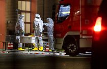 Investigação e busca de cianeto e ricina numa operação antiterrorista, na Alemanha