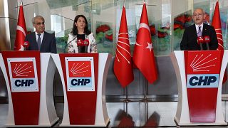 HDP Eş Genel Başkanları Pervin Buldan ile Mithat Sancar, Aralık 2021'de CHP ilderi Kılıçdaroğlu ile bir araya gelmişti