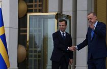 نخست‌وزیر سوئد و رئیس‌جمهوری ترکیه (عکس از آرشیو)
