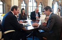 Συνάντηση στο προεδρικό Μέγαρο της Κύπρου του προέδρου Αναστασιάδη με αντιπροσωπεία της Total