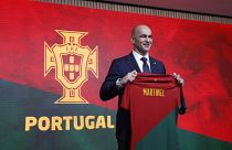 Roberto Martínez com a camisola de Portugal