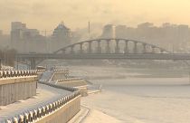 Kältewelle in der russischen Stadt Ufa