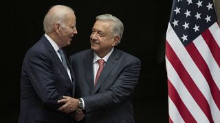 Президенты США и Мексики Джо Байден и Андрес Мануэль Лопес Обрадор