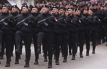 Fuerzas policiales serbobosnias celebraron el aniversario de la República Srpska