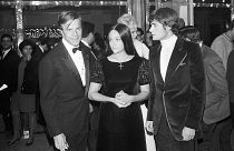 Whiting and Hussey with director Franco Zeffirelli