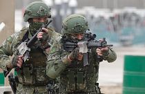 جنود بصفوف الجيش التايواني
