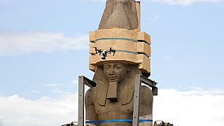 3 men arrested over attempt to steal 10-tonne statue of Egyptian pharaoh