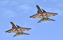 أظهرت مقاطع مصورة الطائرات المقاتلة التابعة لتايبيه أثناء محاكاة اعتراض طائرات مفترضة لـ"الأعداء"