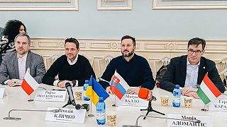 A V4-es főpolgármesterek Kijevben