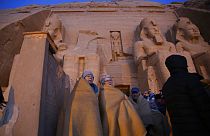 II. Ramszesz templomának szobrai Abu szimbelben - KÉPÜNK CSUPÁN ILLUSZTRÁCIÓ!