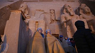 II. Ramszesz templomának szobrai Abu szimbelben - KÉPÜNK CSUPÁN ILLUSZTRÁCIÓ!
