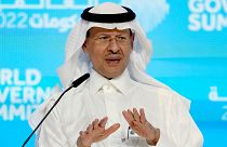 شاهزاده عبدالعزیز بن سلمان وزیر انرژی عربستان سعودی در اجلاس سران دولت جهانی در اکسپوی دوبی