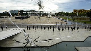 Zerstörung in Brasilia nach dem Sturm auf das Regierungsviertel