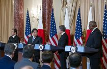 ABD ve Japonya'nın dışişleri ve savunma bakanları ortak basın toplantısında