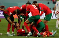 المنتخب المغربي المشارك في كأس العالم في قطر 2022.