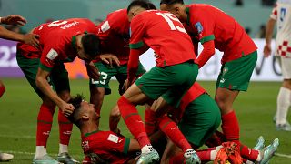 المنتخب المغربي المشارك في كأس العالم في قطر 2022.