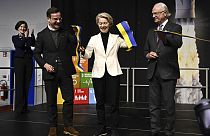 A bizottság elnöke és a svéd miniszterelnök a kilövőállás felavatásán