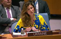 Emine Dzhaparova, Ministra-adjunta dos Negócios Estrangeiros da Ucrânia, no Conselho de Segurança da ONU