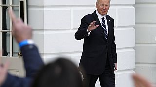 Joe Biden à saída da Casa Branca