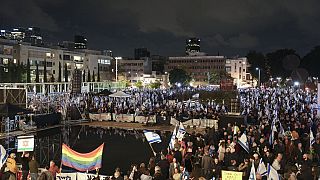 Protesta masiva en Tel Aviv contra el Gobierno de Netanyahu