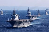 مشارکت ناوگان دریایی ژاپن در یک رزمایش بین‌المللی 