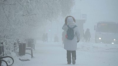 Yakutsk residents are experiencing extremely low temperatures due to icy air brought from the Arctic.