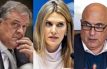 Die Hauptverdächtigen im Katargate-Skandal: Pier Antonio Panzeri, Eva Kaili und Andrea Cozzolino 