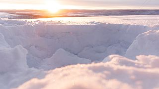 The Swedish town of Kiruna is sinking into the ground due to years of mining.