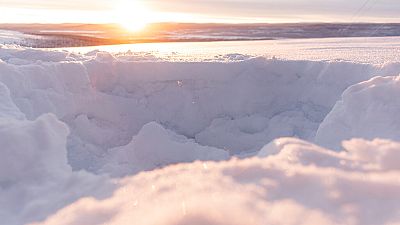 The Swedish town of Kiruna is sinking into the ground due to years of mining.