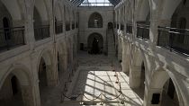 صورة لبهو المتحف الأرمني في البلدة القديمة بالقدس، 11 يناير 2023.
