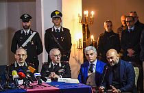 Пресс конференция по поводу ареста одного из самых разыскиваемых мафиози Италии Маттео Мессина Денаро