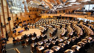 صورة أرشيفية لجلسة يعقدها البرلمان الاسكتلندي، 9 سبتمبر 2022.