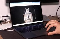 Image shows a 3D digital model of a Ukrainian monument. 