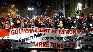 Protestmarsch in Marseille zwei Tage vor dem Großkampftag