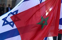 العلمين المغربي والإسرائيلي.