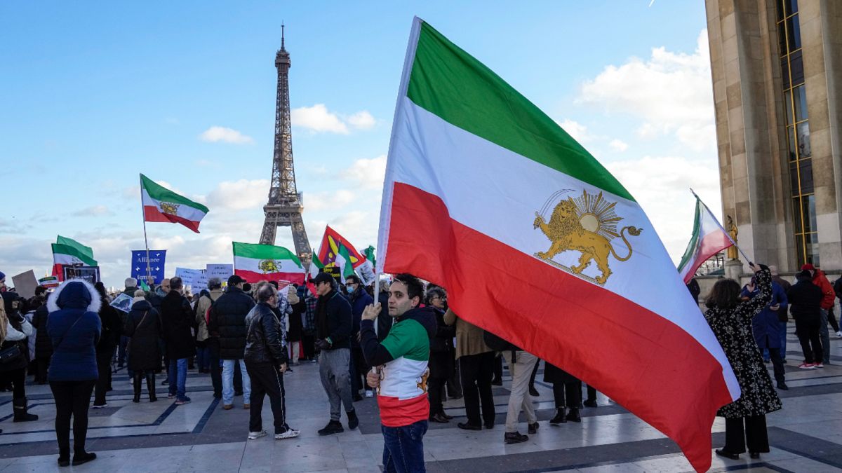 مظاهرة ضد النظام الإيراني في باريس